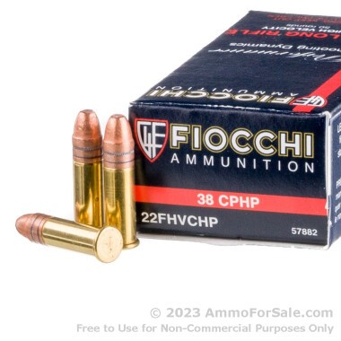 50 Rounds of 38gr CPHP .22 LR Ammo by Fiocchi