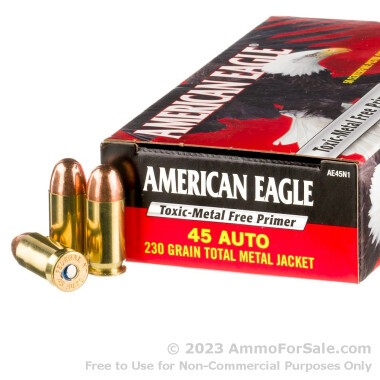 50 Rounds of 230gr TMJ .45 ACP Ammo by Federal