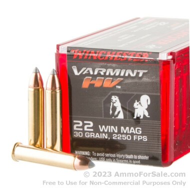 1000 Rounds of 30gr V-MAX .22 WMR Ammo by Winchester