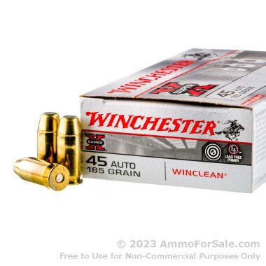50 Rounds of 185gr BEB .45 ACP Ammo by Winchester