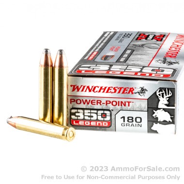 200 Rounds of 180gr Power Point .350 Legend Ammo by Winchester