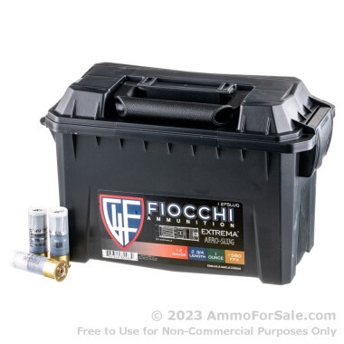 80 Rounds of 1 ounce Rifled Slug 12ga Ammo by Fiocchi