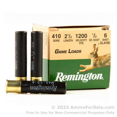 20 Rounds of 1/2 ounce #6 shot .410 Ammo by Remington