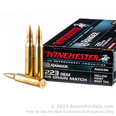 20 Rounds of 69gr HPBT .223 Ammo by Winchester Ranger