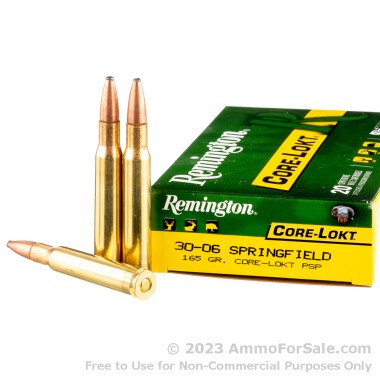 20 Rounds of 165gr PSP 30-06 Springfield Ammo by Remington