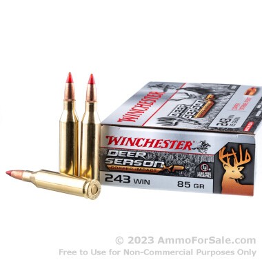 20 Rounds of 85gr Copper Extreme Point .243 Win Ammo by Winchester