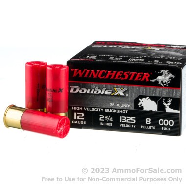 25 Rounds of 000 Buck 12ga Ammo by Winchester