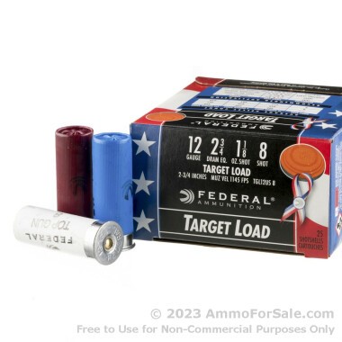 250 Rounds of 1 1/8 ounce #8 shot 12ga Ammo by Federal