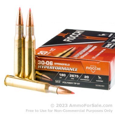 200 Rounds of 180gr SST 30-06 Springfield Ammo by Fiocchi