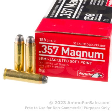 50 Rounds of 158gr SJSP .357 Mag Ammo by Aguila