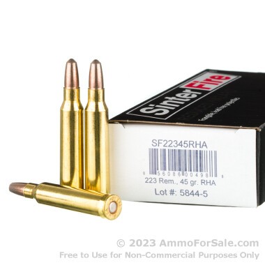 20 Rounds of 45gr Frangible .223 Ammo by SinterFire