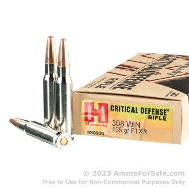 200 Rounds of 155gr FTX .308 Win Ammo by Hornady