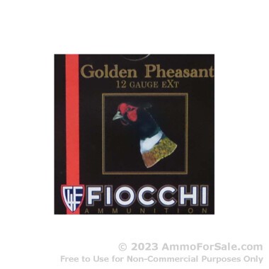 250 Rounds of 3" 1-5/8 oz. #6 shot 12ga Ammo by Fiocchi Golden Pheasant