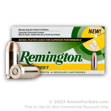 250 Rounds of 230gr MC .45 ACP Nickel Plated Ammo by Remington