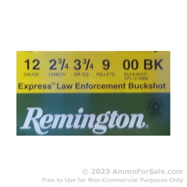 25 Rounds of 2-3/4" #00 Buck 12ga Ammo by Remington Express LE