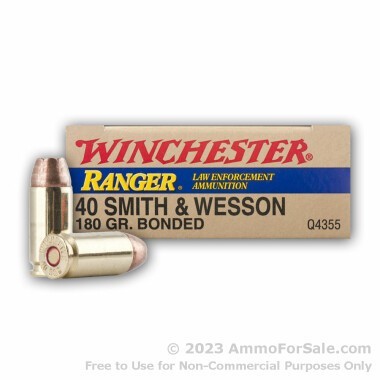 50 Rounds of 180gr JHP .40 S&W Ammo by Winchester