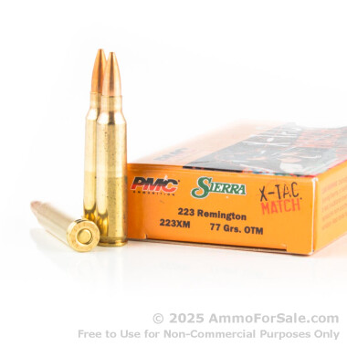 20 Rounds of 77gr OTM MatchKing .223 Ammo by PMC