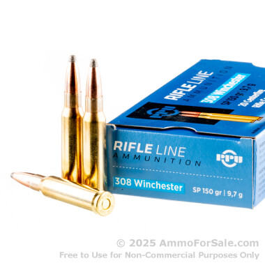 200 Rounds of 150gr SP .308 Win Ammo by Prvi Partizan