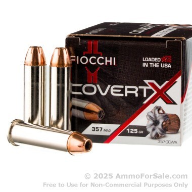 20 Rounds of 125gr JHP 357 Magnum Ammo by Fiocchi