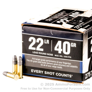 22 LR - 40 gr  LRN - Federal - Bulk Pack - 275 Rounds