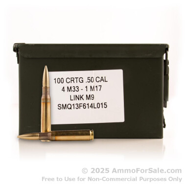100 Rounds of 660gr Tracer .50 BMG Ammo by Lake City
