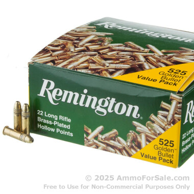 525 Rounds of 36gr HP .22 LR Ammo by Remington