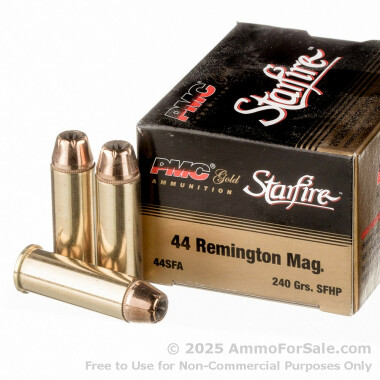 20 Rounds of 240gr JHP .44 Mag Ammo by PMC