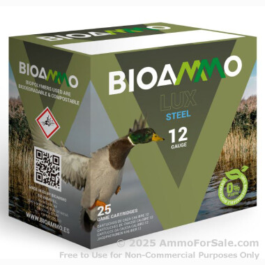 250 Rounds of 1-1/16 ounce #5 steel shot 12ga Ammo by BioAmmo