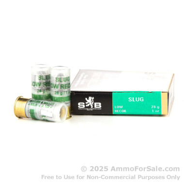 250 Rounds of 1 ounce Rifled Slug 12ga Ammo by Sellier & Bellot 2 1/2"
