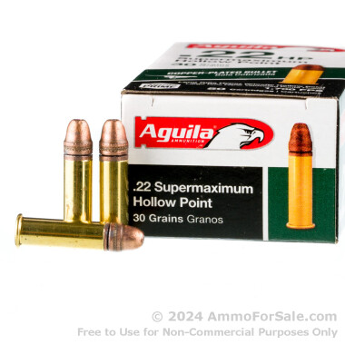 50 Rounds of 30gr CPHP .22 LR Ammo by Aguila