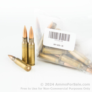 20 Rounds of 175gr OTM .308 Win Ammo by Military Surplus Lake City Army Ammo Plant