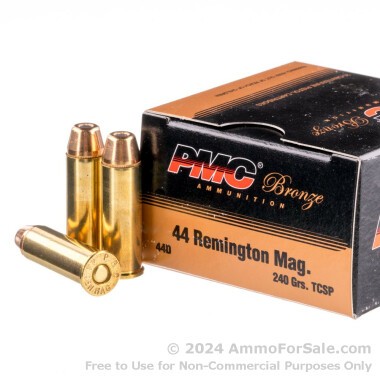 500 Rounds of 240gr TCSP .44 Mag Ammo by PMC