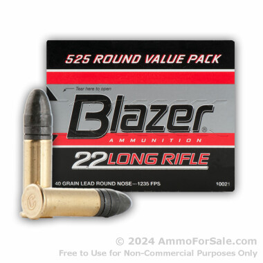 525 Rounds of 40gr LRN .22 LR Ammo by CCI