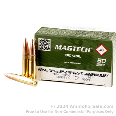 500 Rounds of 200gr FMJ .300 AAC Blackout Ammo by Magtech