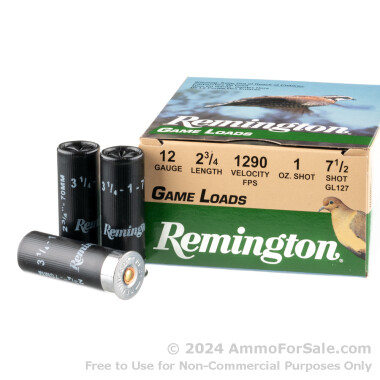 250 Rounds of 1 ounce #7 1/2 shot 12ga Ammo by Remington