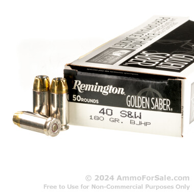 500 Rounds of 180gr BJHP 40 S&W Ammo by Remington