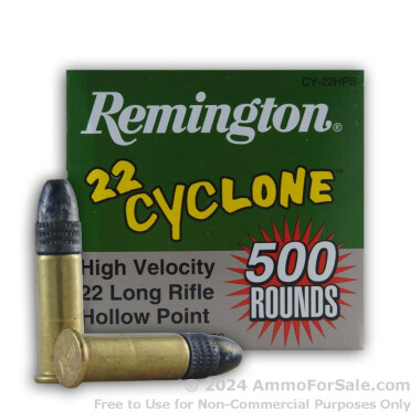 5000 Rounds of Bulk 36gr LHP .22 LR Ammo by Remington 22 Cyclone