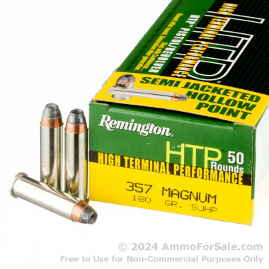 50 Rounds of 180gr JHP .357 Mag Ammo by Remington