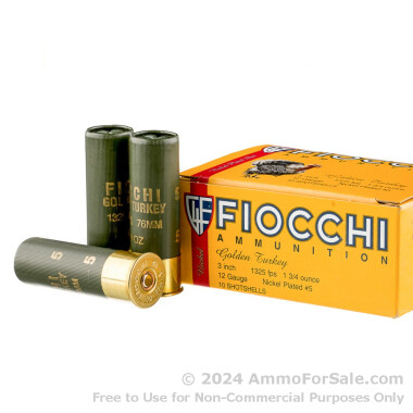 10 Rounds of 1 3/4 ounce #5 shot 12ga Ammo by Fiocchi