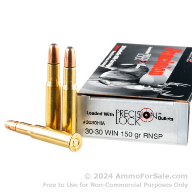 200 Rounds of 150gr SPRN 30-30 Win Ammo by PMC