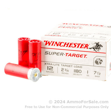 25 Rounds of 1 ounce #7 1/2 shot 12ga Ammo by Winchester Super-Target