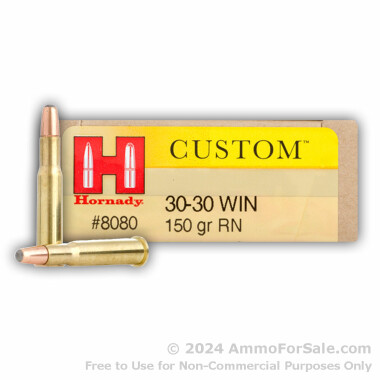 200 Rounds of 150gr RN 30-30 Win Ammo by Hornady