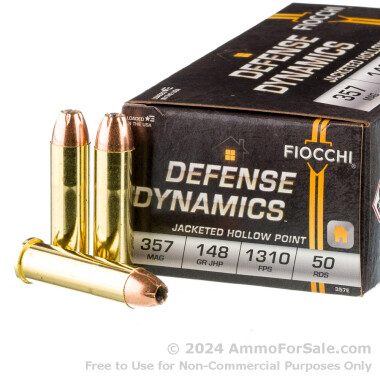 1000 Rounds of 148gr JHP .357 Mag Ammo by Fiocchi