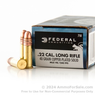 5000 Rounds of 40gr CPRN 22 LR Ammo by Federal