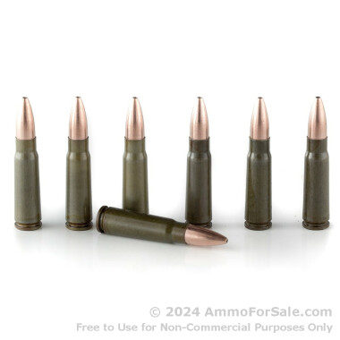 20 Rounds of 123gr HP 7.62x39mm Ammo by Brown Bear Lacquered