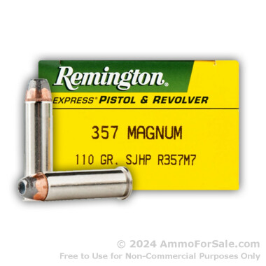 500  Rounds of 110gr SJHP .357 Mag Ammo by Remington