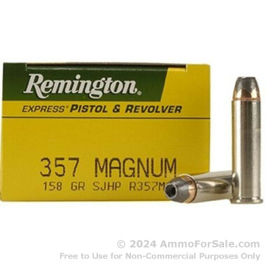 500 Rounds of 158gr SJHP .357 Mag Ammo by Remington Express