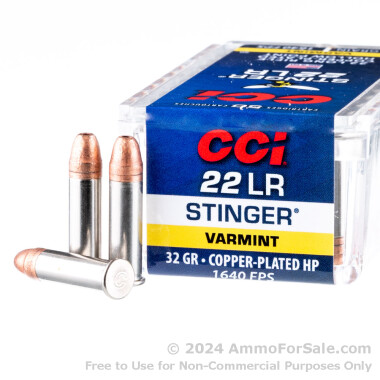 50 Rounds of 32gr CPHP .22 LR Ammo by CCI