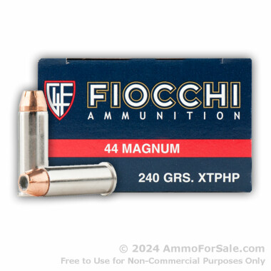 50 Rounds of 240gr JHP .44 Mag Ammo by Fiocchi XTP