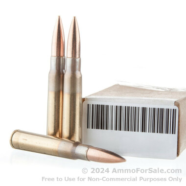 15 Rounds of 196gr FMJ 8 mm Mauser Ammo by Military Surplus